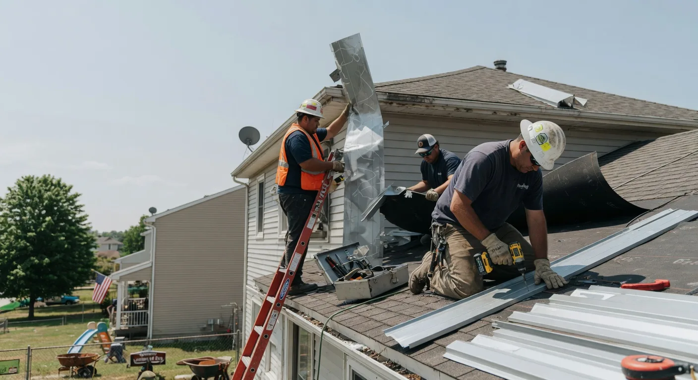 Storm Damage Metal Roof Repair in Navajo, NM